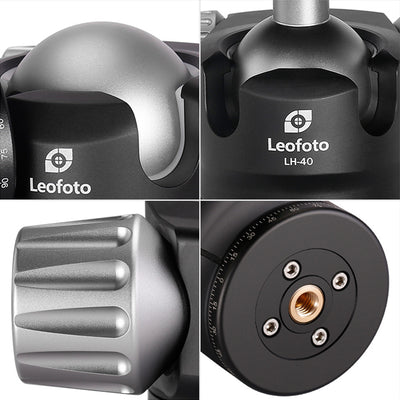 LEOFOTO LH-40PCL Dual Pan Quick Release Low Profile Ball Head