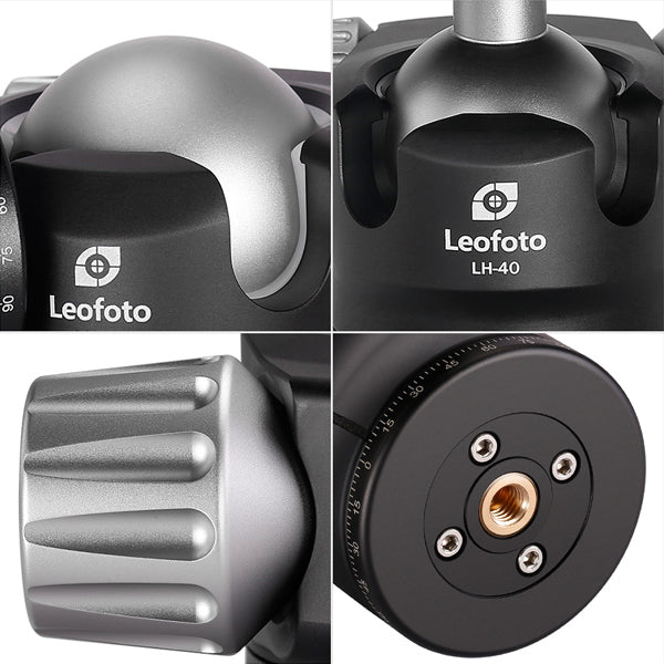 LEOFOTO LH-40PCL Dual Pan Quick Release Low Profile Ball Head