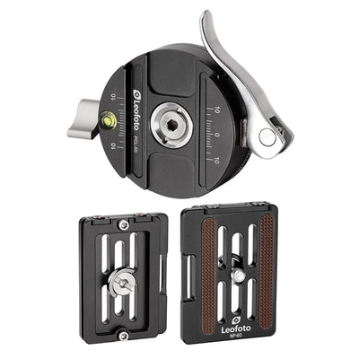 LEOFOTO LH-40PCL Dual Pan Quick Release Low Profile Ball Head