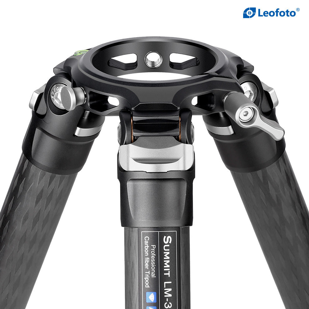 LEOFOTO LM-365C SUMMIT SERIES CARBON FIBRE VIDEO TRIPOD FOR HEAVY CAMERA & LENS
