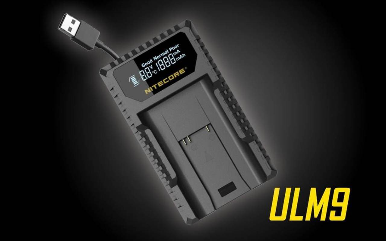 Nitecore ULM9 USB single charger for Leica BLI-312