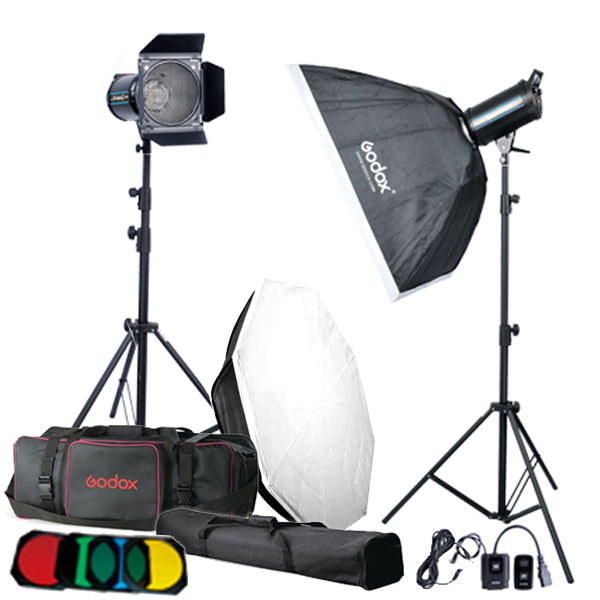 GODOX QS600II X2 STUDIO FLASH LIGHTING KIT