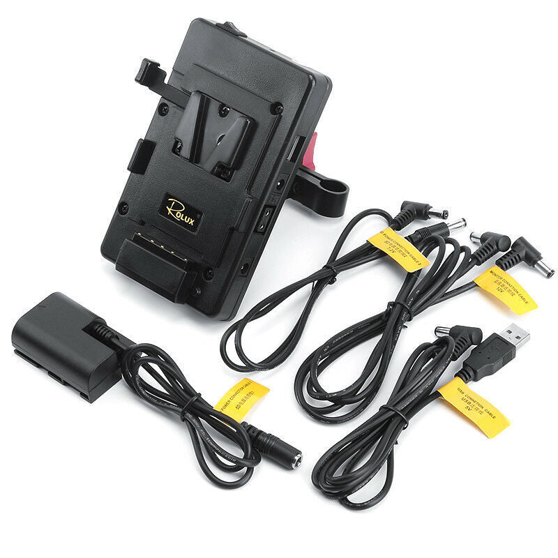 Rolux V-Mount Battery Power Supply Plate RL-VFU2