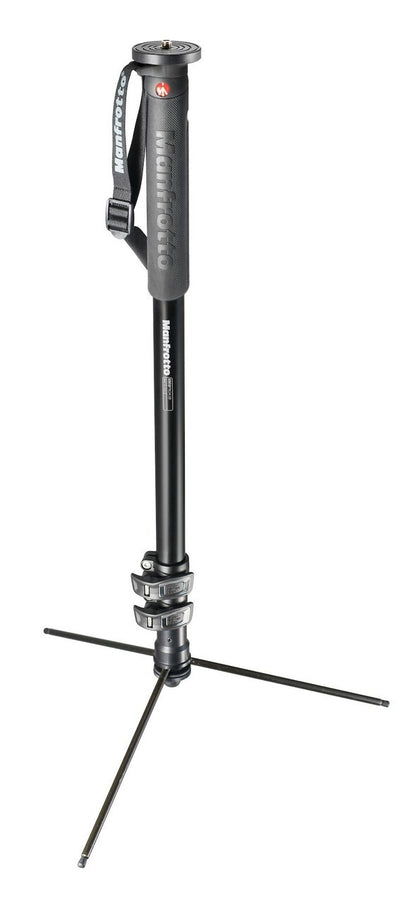 Manfrotto XPRO PHOTO MONOPOD ALU 3 SEC WITH STANDING BASE