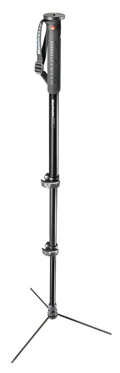 Manfrotto XPRO PHOTO MONOPOD ALU 3 SEC WITH STANDING BASE