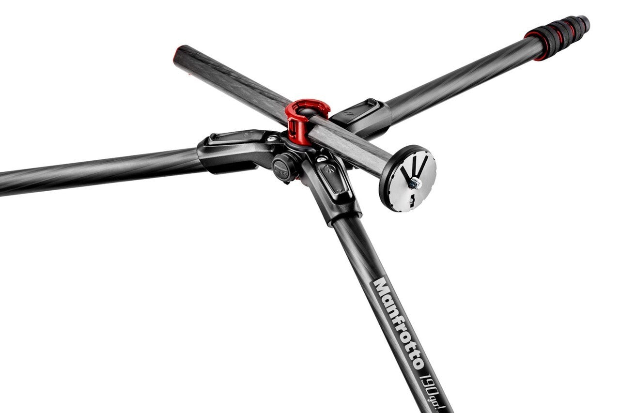 Manfrotto MK190GOC4TB-BH 190 Go! Carbon Fiber 4-Section Tripod with Head