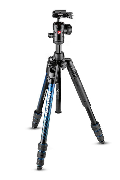 Manfrotto Befree Advanced Aluminum Travel Tripod Kit Blue  MKBFRTA4BL-BH