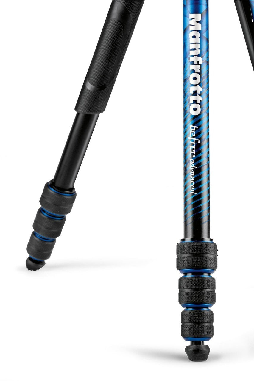Manfrotto Befree Advanced Aluminum Travel Tripod Kit Blue  MKBFRTA4BL-BH