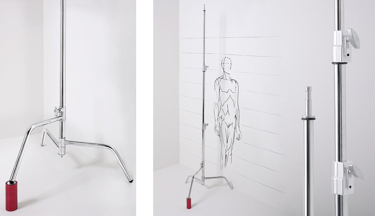 Muraro 30" C-Stand with Sliding Leg MU322 (Made in Italy)