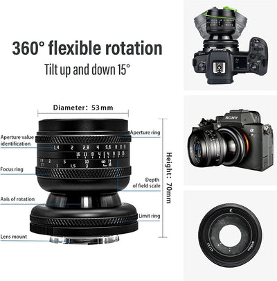 AstrHori 50mm F1.4 Full Frame Tilt Lens [Lens Mount Type: Panasonic L Mount]