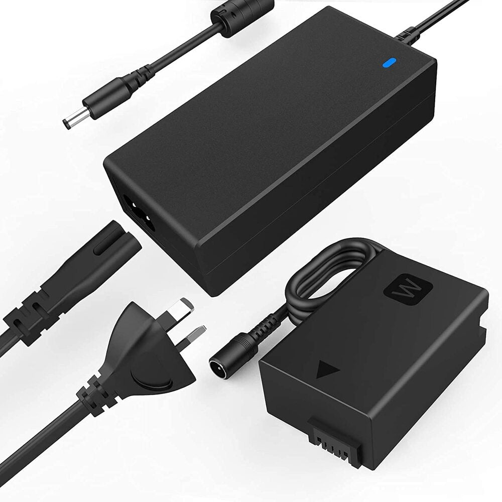 MC FOTO Gears AC-PW20 AC ADAPTER KIT FOR SONY Sony Alpha A7000 A6500 A6400 A6300 A6100 A6000 A5100 A5000 A7 A7II A7RII A7SII A7S A7R A35 A37 A55 RX10