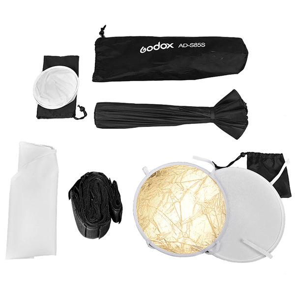 GODOX  85CM PARABOLIC SOFTBOX WITH GRID FOR AD400PRO (SILVER) AD-S85S