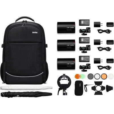 Godox 3 x AD100Pro Portable Lighting Kit