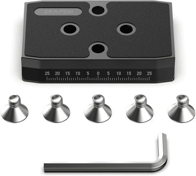 Zeapon Quick Release Plate for Micro 3 AXIS Slider Compatible with Manfortto Heavy Duty Mounting Adapter Quick Setup kit for Manfrotto