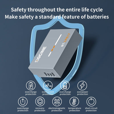 ZGCINE BT-LPE17 Camera Battery for Canon Camera (1030mAh Grey)