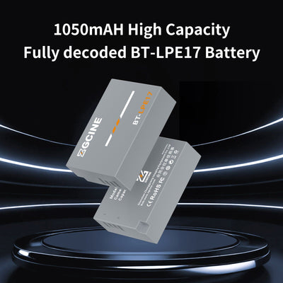 ZGCINE BT-LPE17 Camera Battery for Canon Camera (1030mAh Grey)