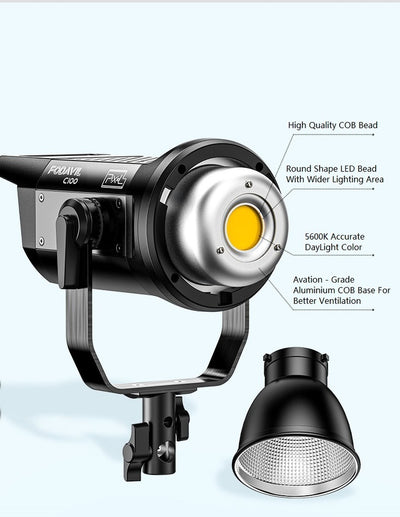Pixel Fodavile C100 daylight 120W COB LED light (Bowen S-Type Mount) kit