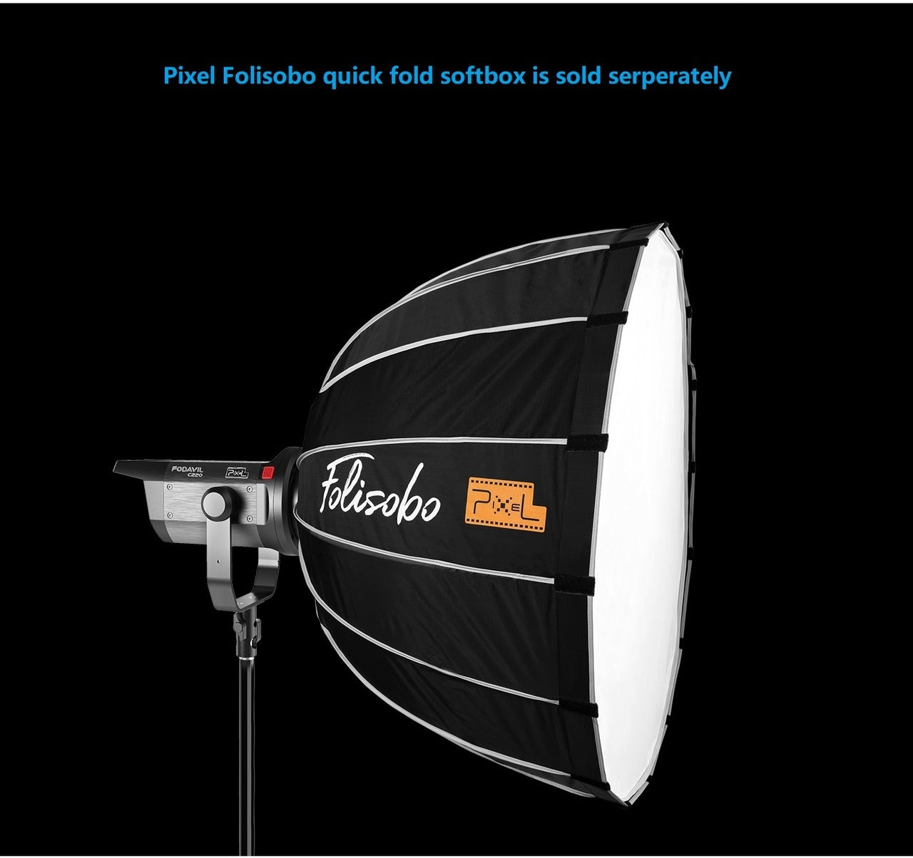Pixel FODAVIL 5600K 220W COB LED Light Kit C220 Pro (Bowen S-Type)