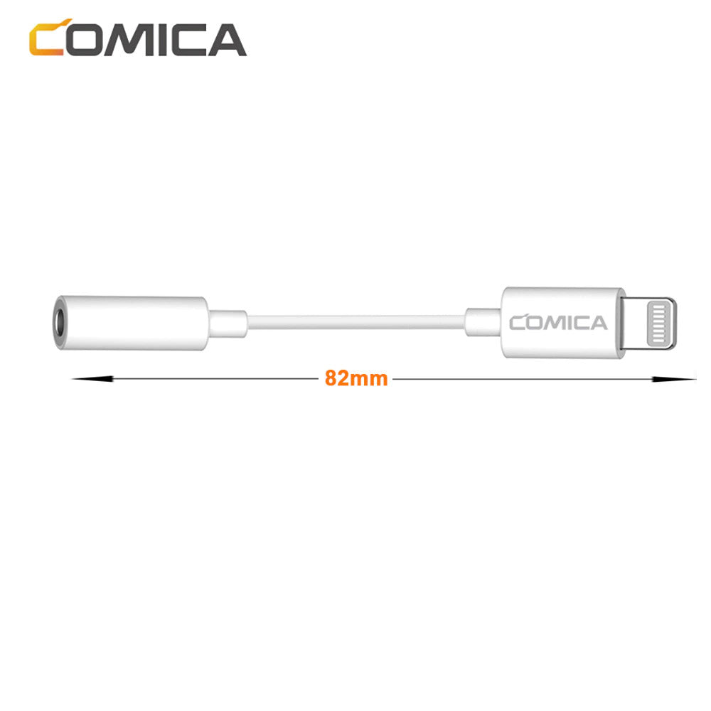 Comica 3.5mm TRRS female to Apple Lightning