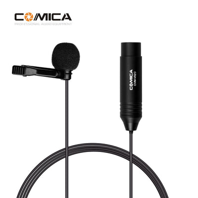 COMICA XLR Lapel Microphone with 1.8m Cable for Camcorder