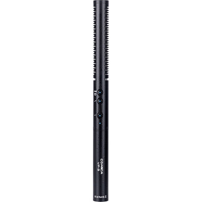 Comica Supercardioid Condenser Shotgun Microphone with Adjustable Sensitivity