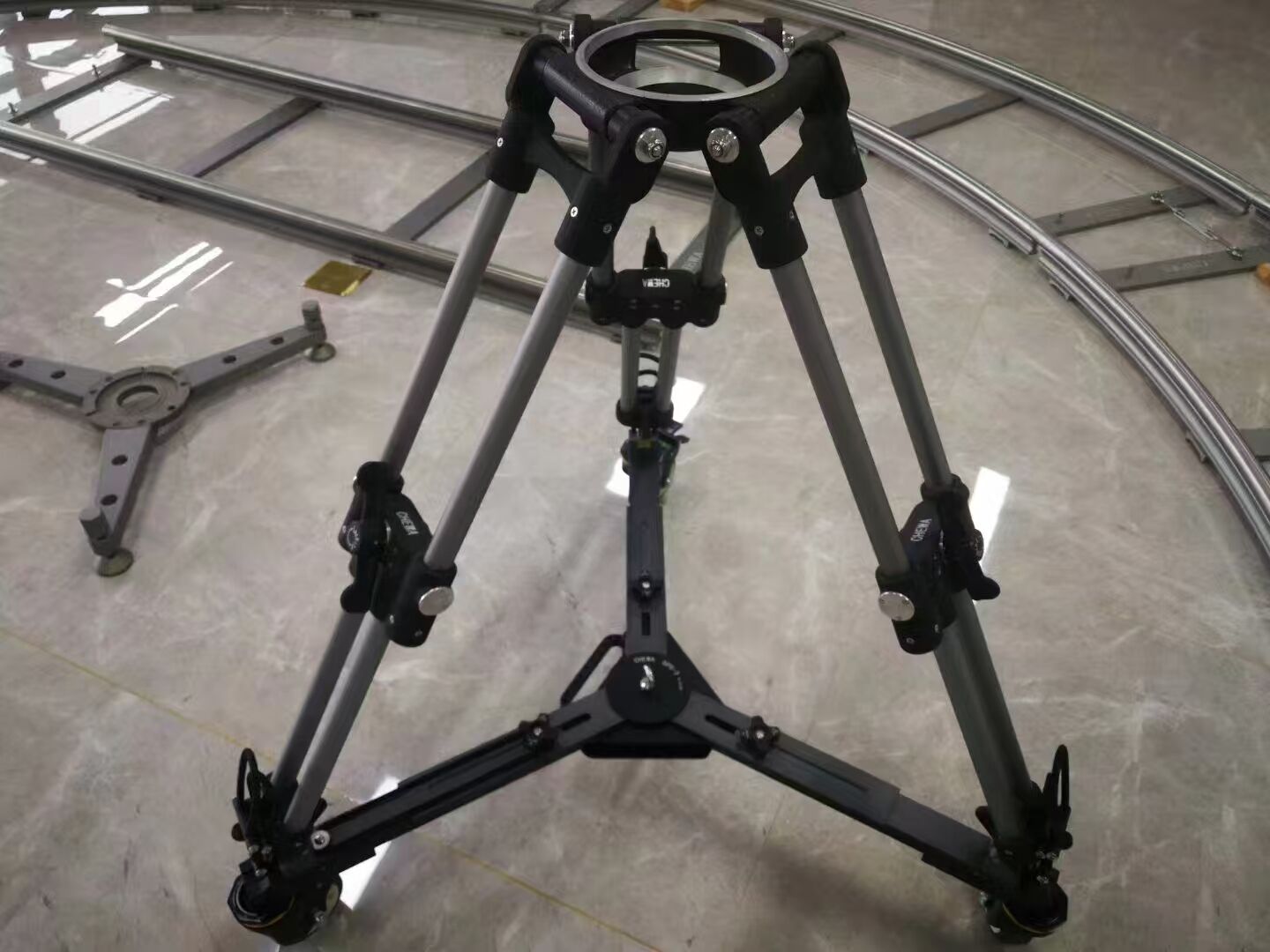 Chewa 150mm Bowl C150H High-Leg Tripod With Heavy Duty Dolly