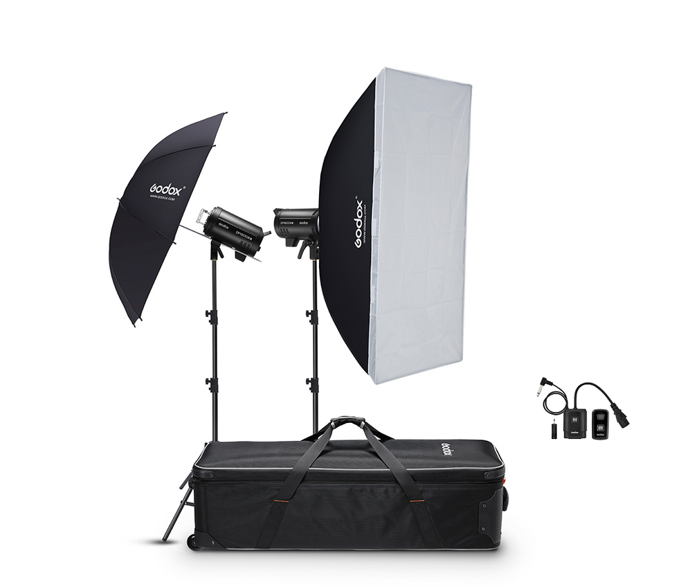 Godox DP800III-V Professional Studio Flash Dual Head Kit [Upgrade to X Series Trigger: No XPro Triger is needed]