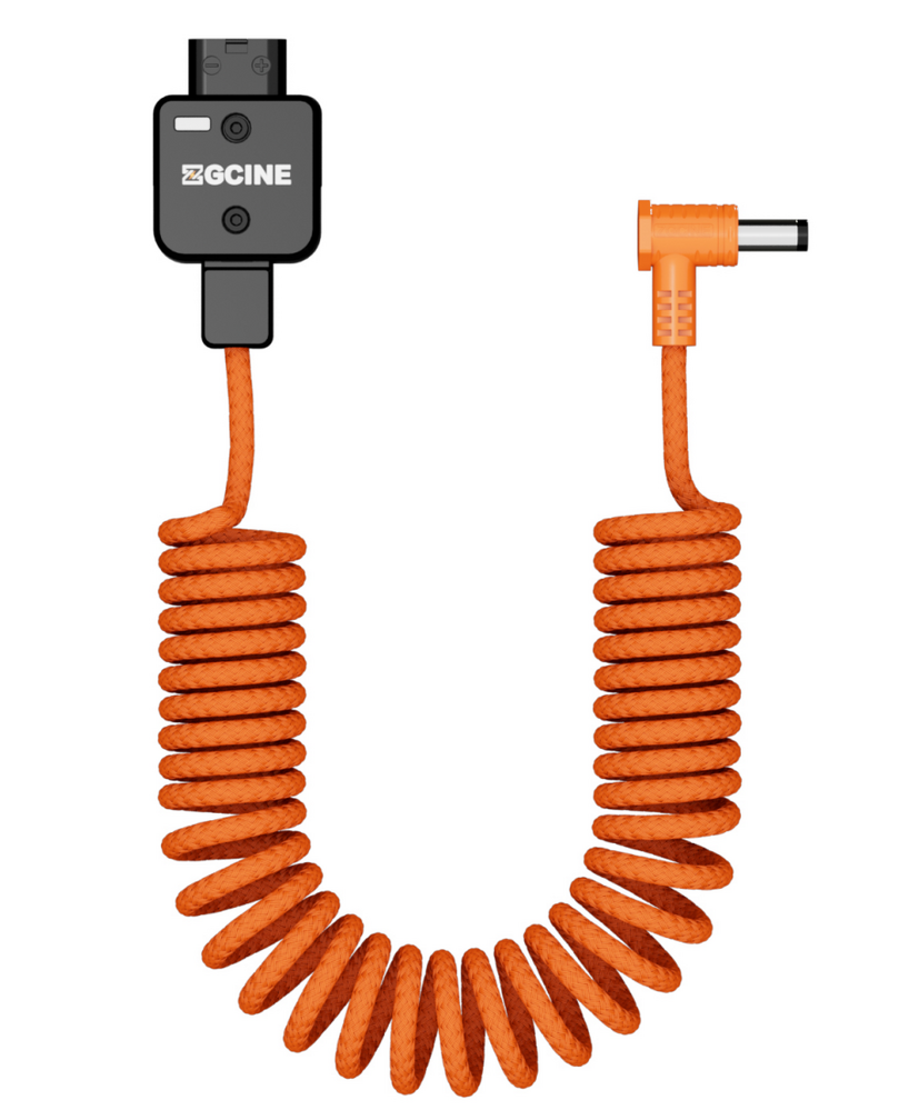 ZGCINE D-Tap to DC Power Cable Coiled Braided Cable 60-100cm