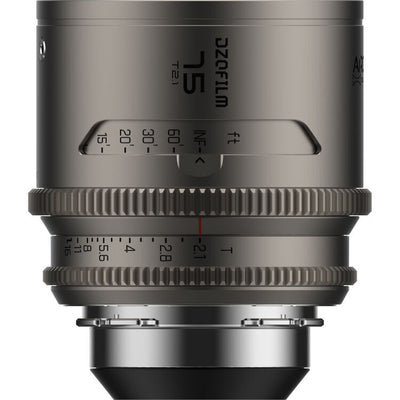 DZOFilm Arcana 75mm Anamorphic Prime Lens (ARRI PL, Titanium - Imperial)