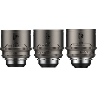DZOFilm Arcana Anamorphic Prime 3-Lens Kit (ARRI PL, Titanium - Imperial)