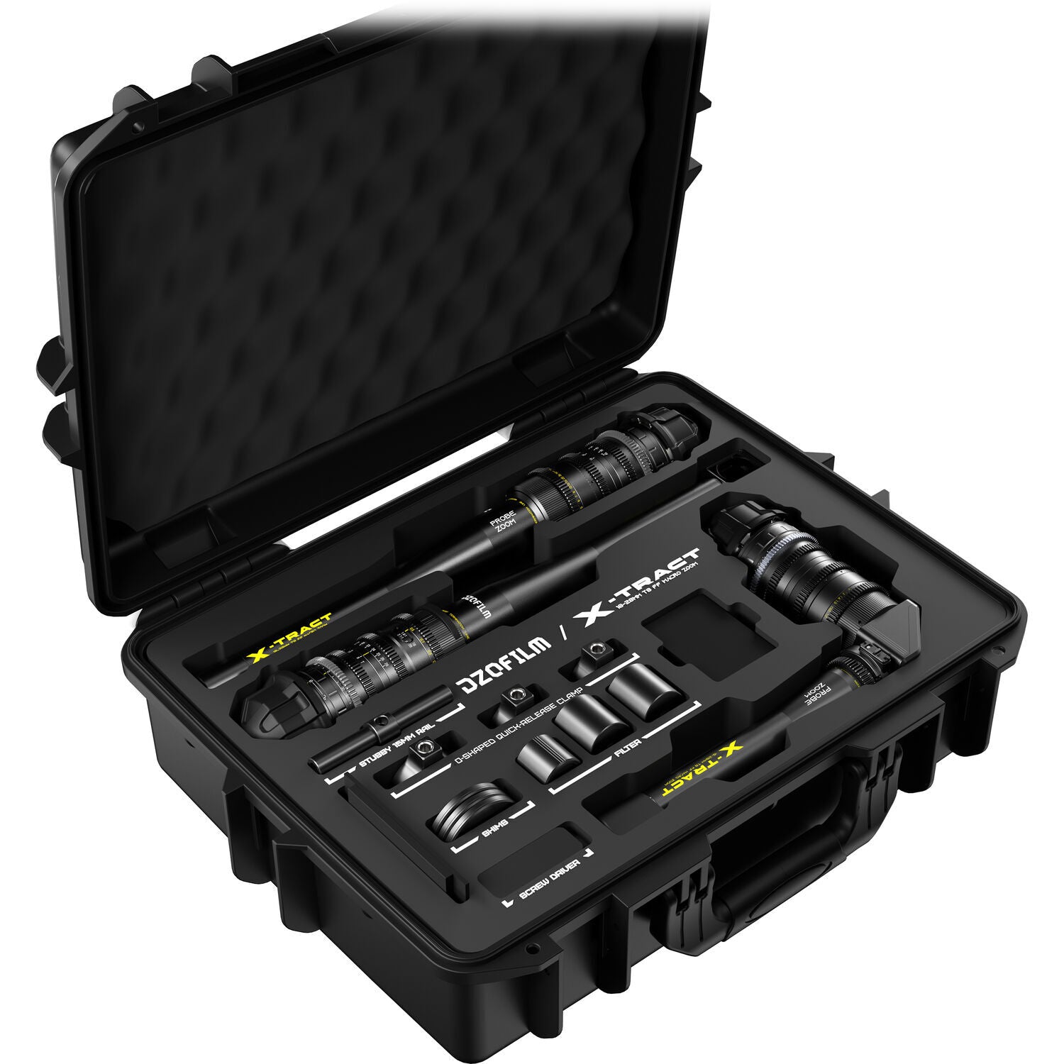 DZOFilm X-Tract 18-28mm T8 FF Probe Zoom (0, 90 & 360°, ARRI PL) 3-Lens Kit