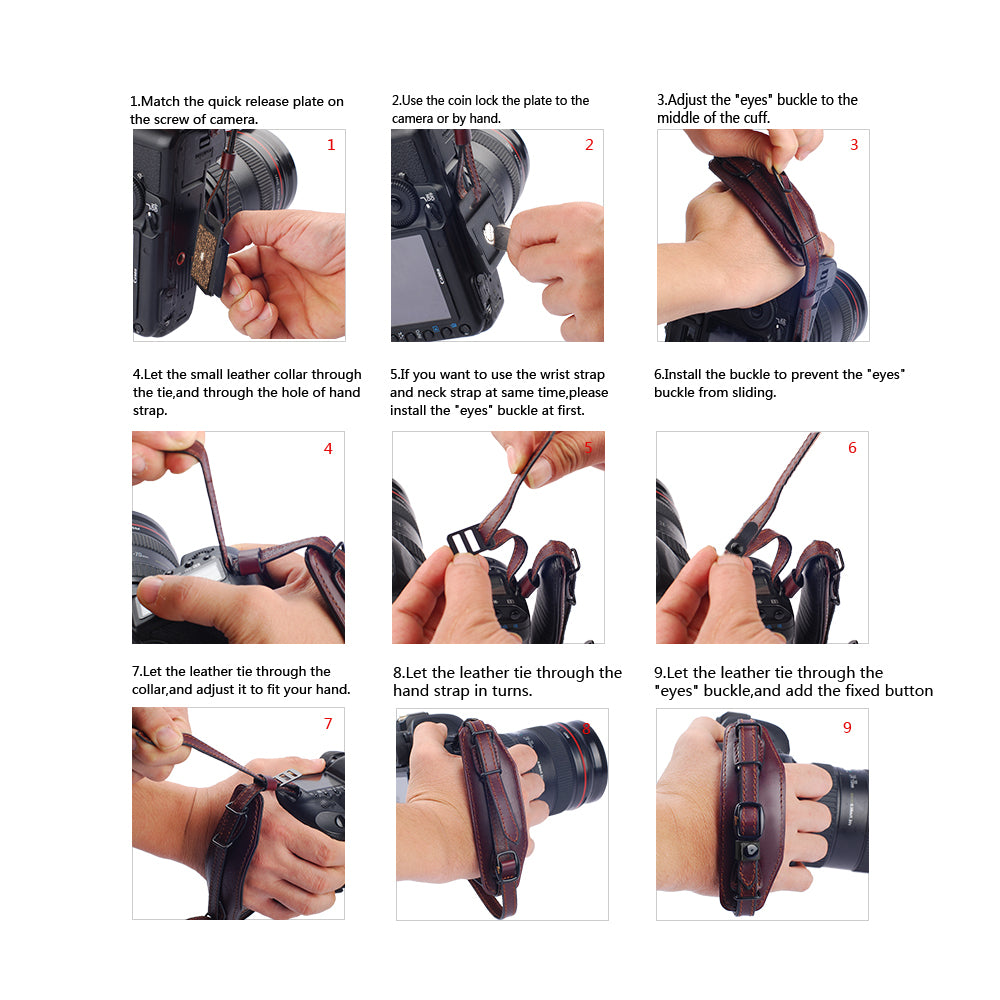 LYNCA E6 Camera Wrist Strap (FITS MOST DSLR CAMERAS)