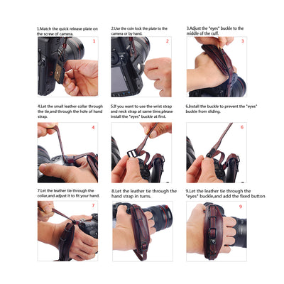 LYNCA E6 Camera Wrist Strap (FITS MOST DSLR CAMERAS)