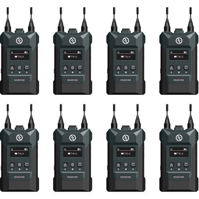 E.F.H. Hollyland Solidcom M1 Full-Duplex Wireless Intercom Solution - 8 Beltpacks