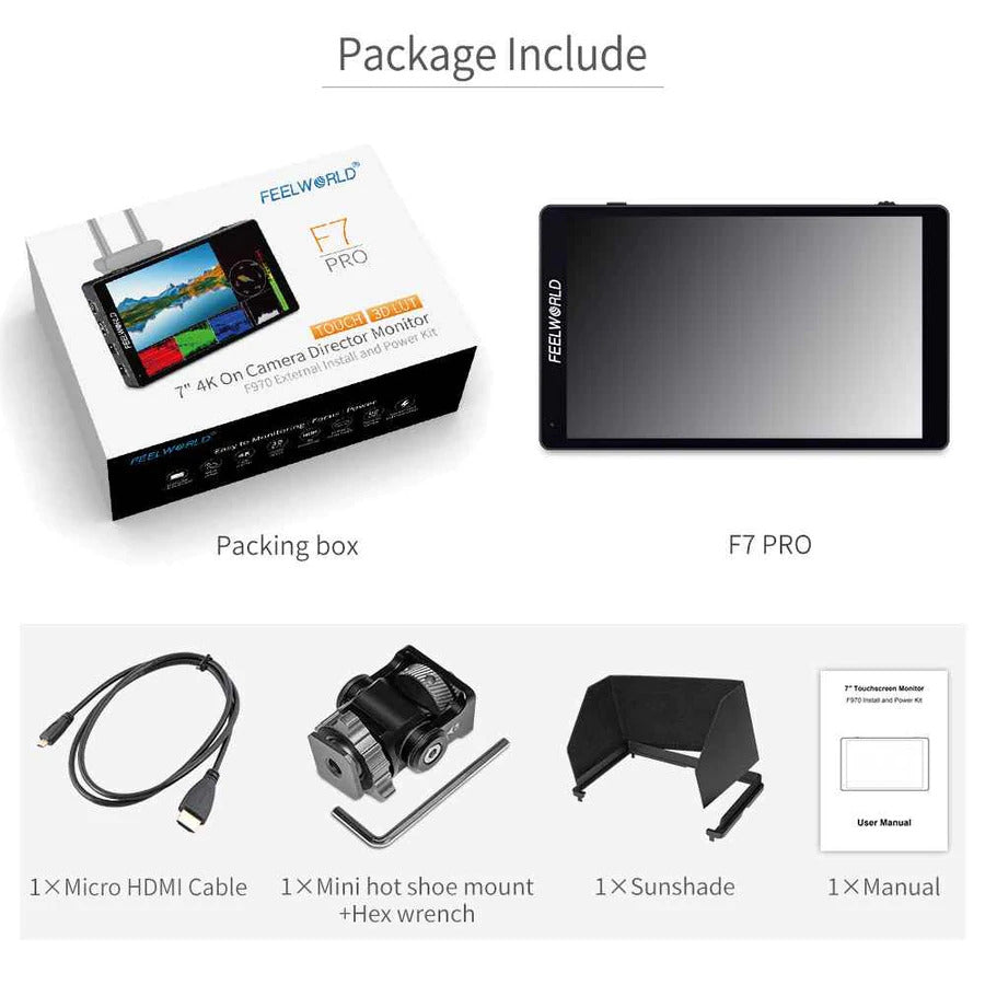Feelworld F7 Pro IPS PANEL 7" Touchscreen Monitor