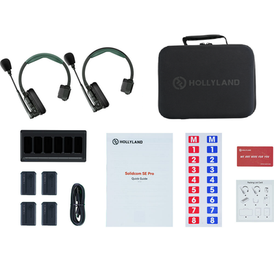 Hollyland Solidcom SE Pro 1.9GHz Wireless Intercom Kit with 2 Headsets