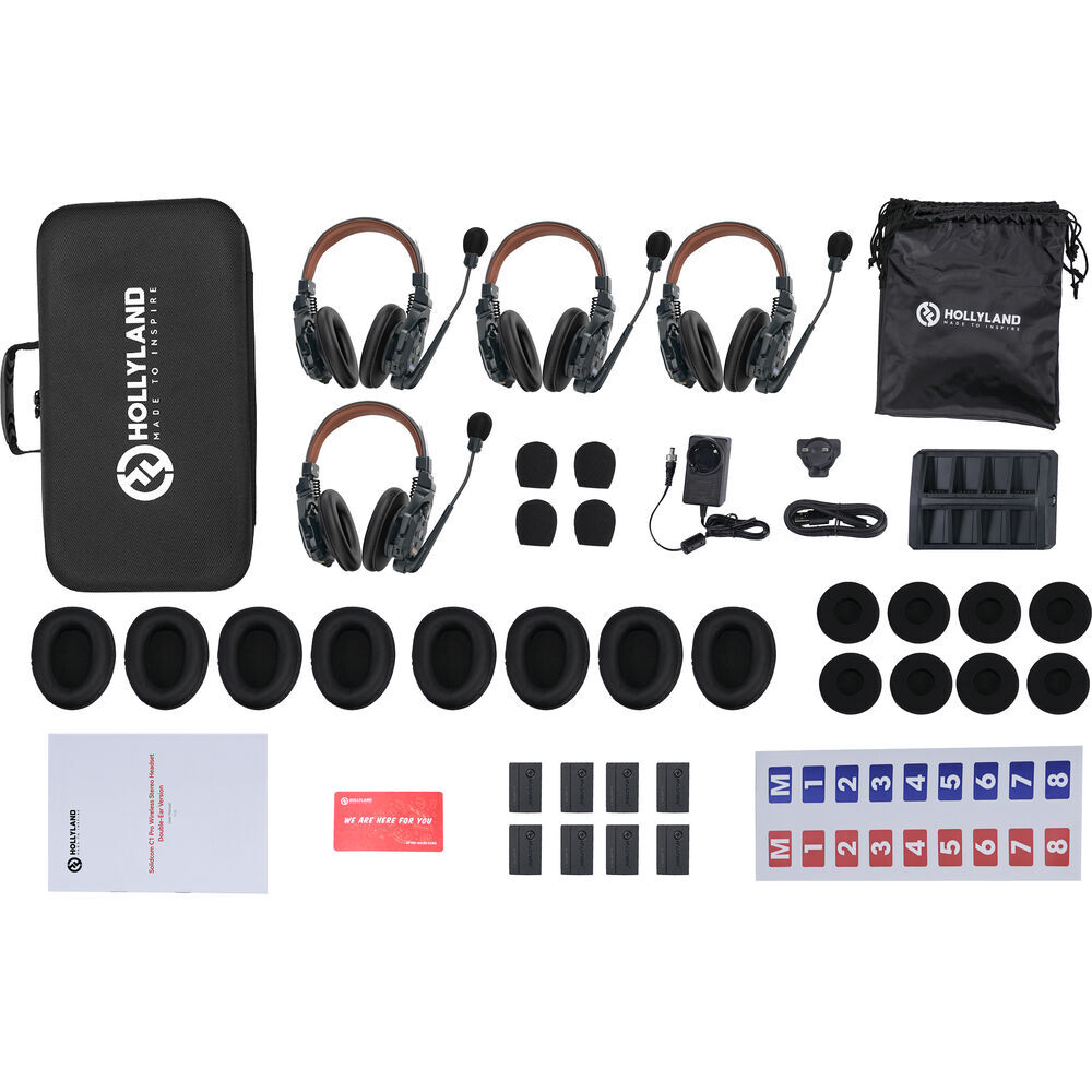 Hollyland Solidcom C1 Pro 4-Person Dual-Ear Noise Cancelling Headset Intercom