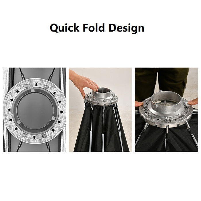 Jinbei 100cm QuickFold Octagonal Softbox with Grid