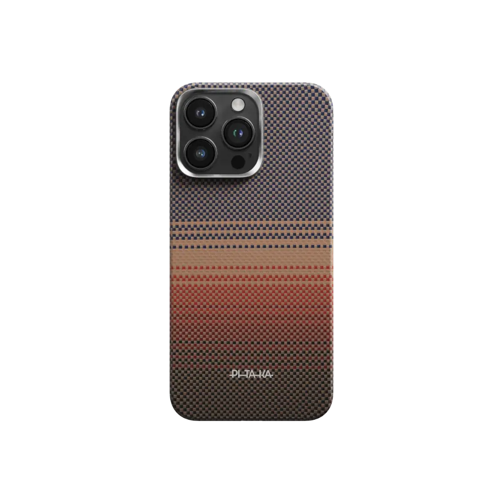 PITAKA Aramid Fibre Ultra-Slim Case for iPhone 15 Pro Max Sunset