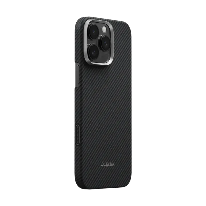 PITAKA Aramid Fibre Ultra-Slim Case for iPhone 16 Pro Black/Grey