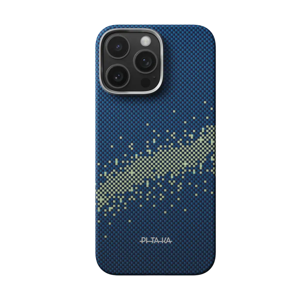 PITAKA Aramid Fibre Ultra-Slim Case for iPhone 16 Pro Milky Way Galaxy