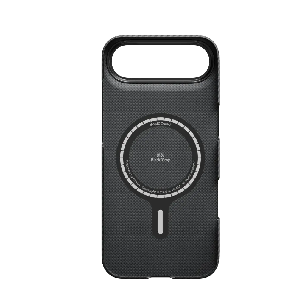 PITAKA Aramid Fibre Ultra-Slim Case for iPhone Air Black/Grey