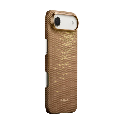 PITAKA Aramid Fibre Ultra-Slim Case for iPhone Air Golden Glint