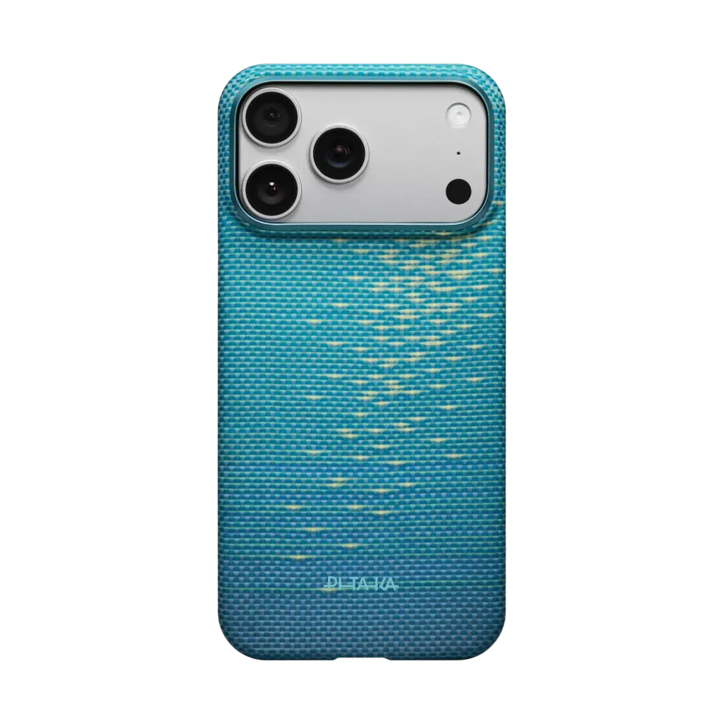 PITAKA Aramid Fibre Ultra-Slim Case for iPhone 17 Pro Lucid Blue