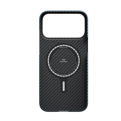 PITAKA Aramid Fibre Ultra-Slim Case for iPhone 17 Pro Max Black/Blue