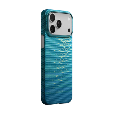 PITAKA Aramid Fibre Ultra-Slim Case for iPhone 17 Pro Max Lucid Blue
