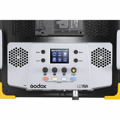 Godox LD75R 75W RGB Panel Light Inc Barndoors