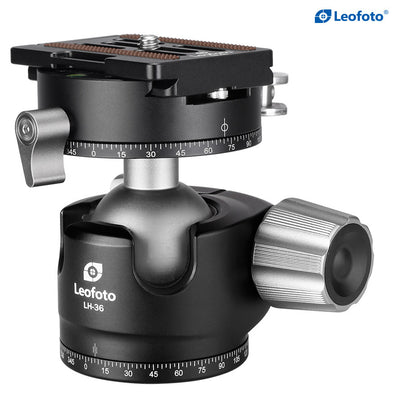 LEOFOTO LH-36PCL Dual Pan Quick Release Low Profile Ball Head