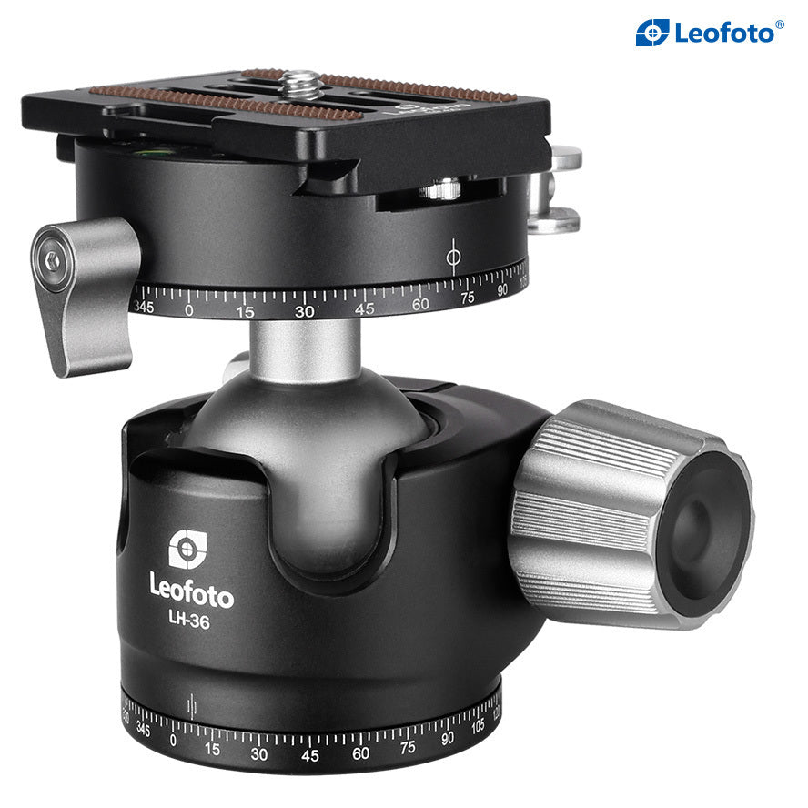 LEOFOTO LH-36PCL Dual Pan Quick Release Low Profile Ball Head