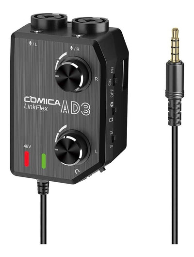 Comica LinkFlex-AD3 Dual-Channel Microphone and Guitar Interface